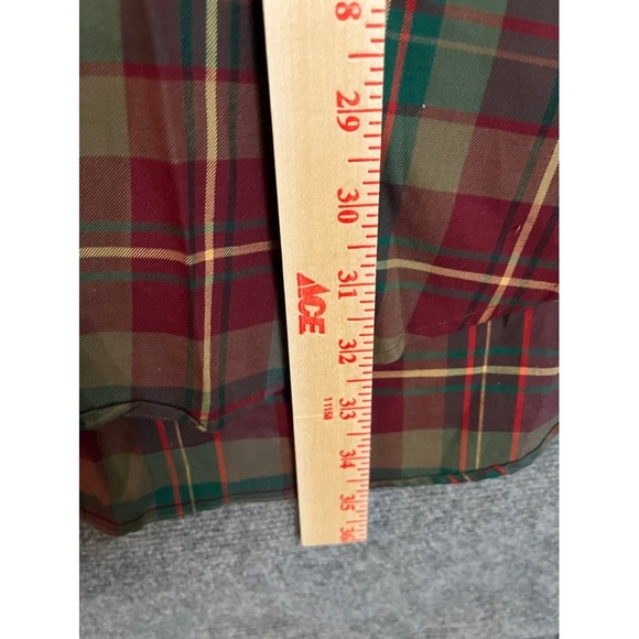 Ralph Lauren Blake Plaid Button Down Shirt Mens XL Burgundy Green Long Sleeve - Picture 3 of 6